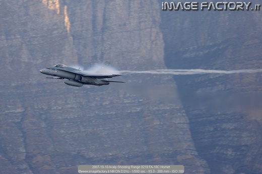 2007-10-10 Axalp Shooting Range 0219 FA-18C Hornet